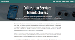 Desktop Screenshot of calibratingservices.com
